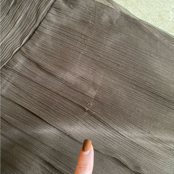 Jenny Yoo Collection 100% Silk Chiffon Brown Bridesmaid Formal Gown 12 - Picture 7 of 13